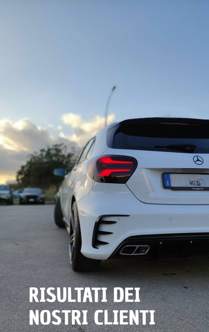 PARAURTI POSTERIORE ADATTO PER MERCEDES CLASSE A W176 2012-2018 LOOK AMG