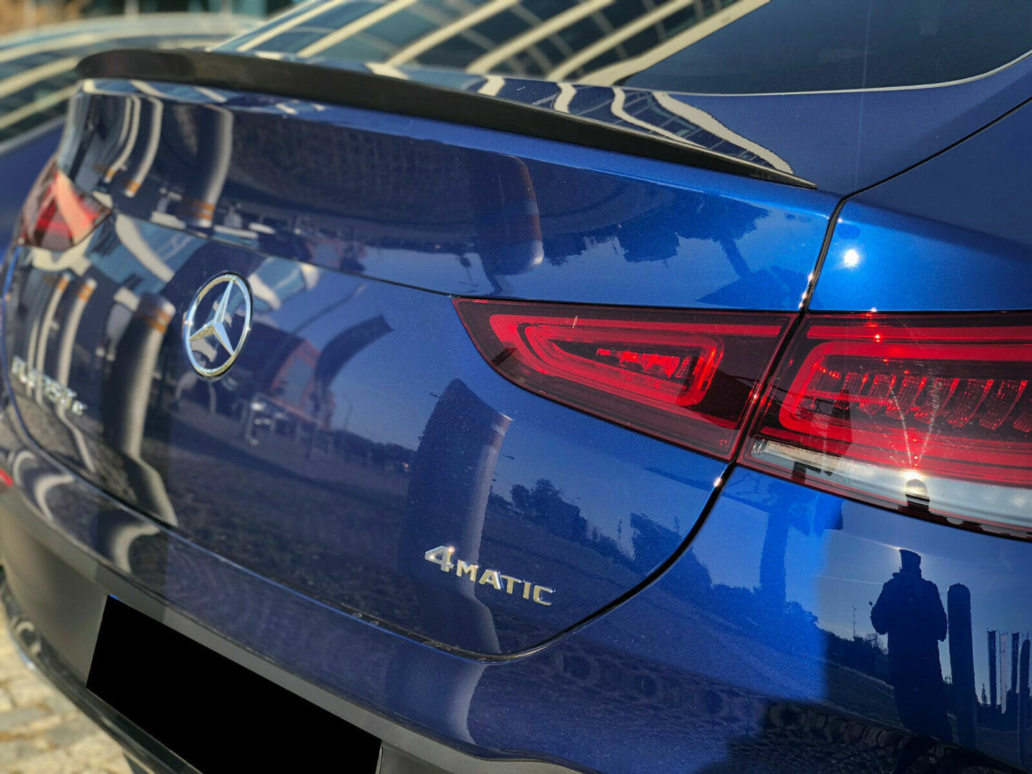 BOOT SPOILER SUITABLE FOR MERCEDES GLE C167 COUPE 2019+ AMG LOOK GLOSSY BLACK 