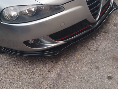 SPLITTER 3 PEZZI ADATTO PER ALFA ROMEO 147 LOOK NERO LUCIDO DESIGN SPORTIVO