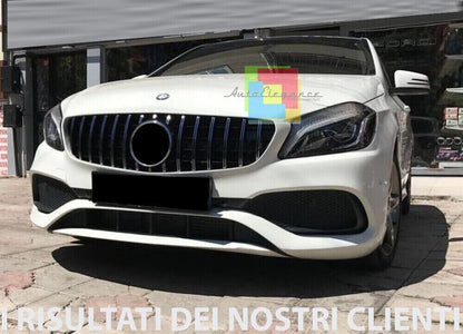 GRIGLIA ADATTA PER MERCEDES CLASSE A W176 2015-2018 LOOK CROMATA DESIGN SPORTIVO