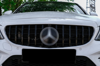 GRIGLIA ADATTA PER MERCEDES CLASSE C W205 2015-2018 NERO LUCIDO SENZA CAMERA GT