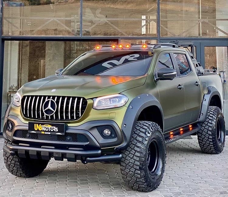 ART. 1076 PARAFANGHI MERCEDES CLASSE X W470 2017+ NERO OPACO