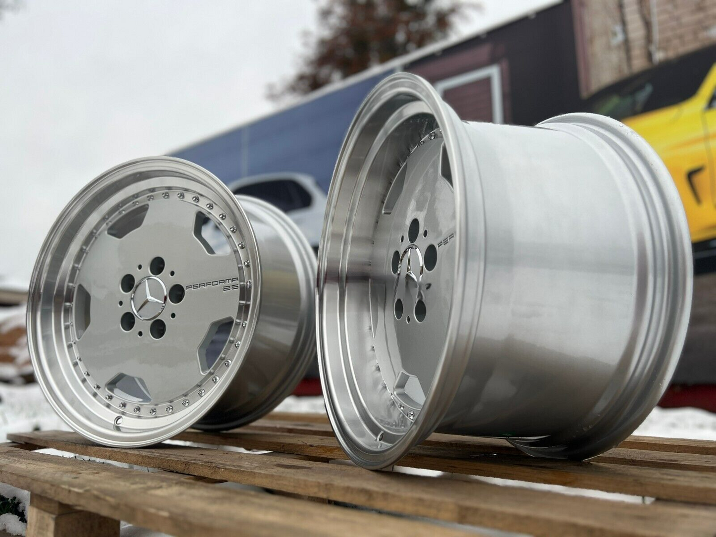 Suitable for Mercedes SL 17 inch 5x112 PERFORMA 25 AMG Monobloc Deep Dish Wheels 