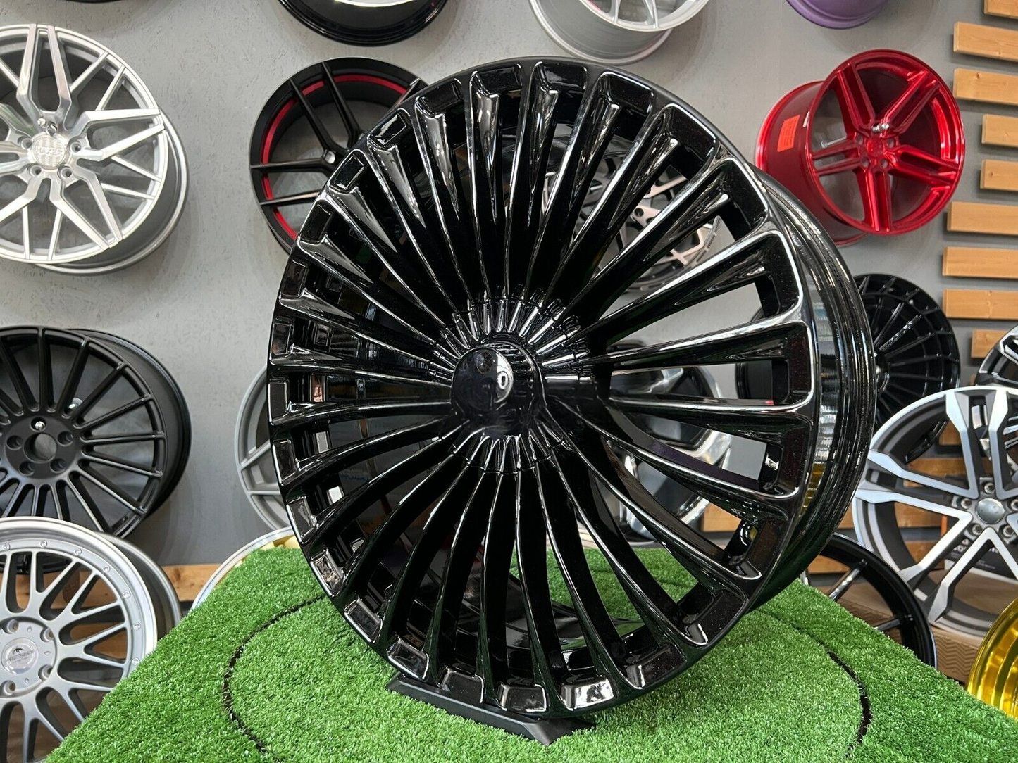 ADATTO per Mercedes Benz E S Classe 20 inch 5X112 Lusso maybach style Nero Ruote