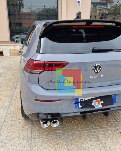 SPOILER TETTO ADATTO PER VW GOLF 8 LOOK R NERO LUCIDO DESIGN SPORTIVO