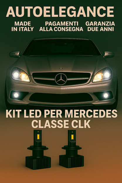 ❤️KIT LED D1S 6000K BIANCO GHIACCIO ANABBAGLIANTI PER MERCEDES CLASSE CLK❤️