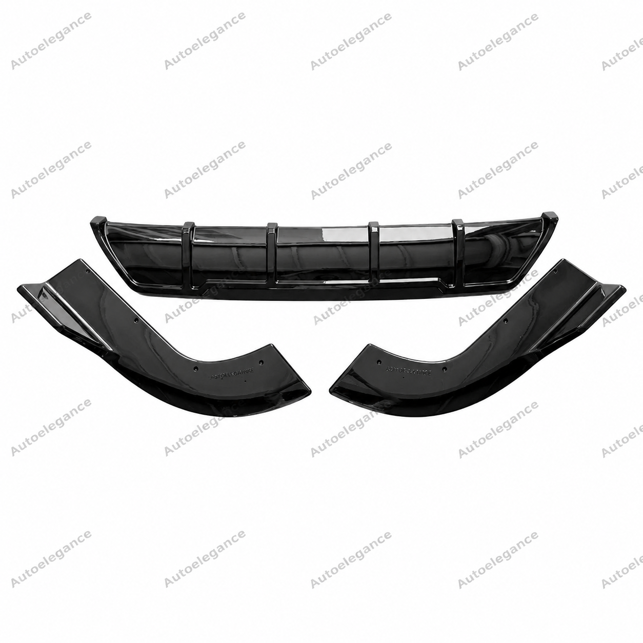 🔥ART.9924 DIFFUSORE POSTERIORE PER AUDI Q7 S LINE 2020+ NERO LUCIDO🔥