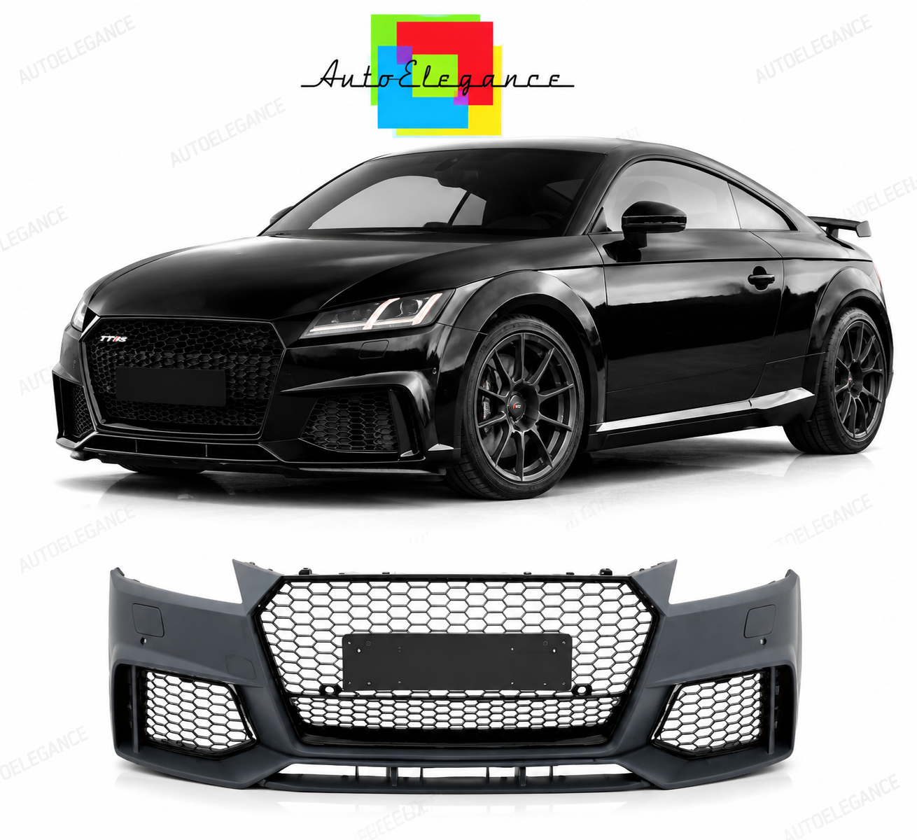 💕PARAURTI ANTERIORE AUDI TT LOOK TTRS COUPE CABRIO 14-19💕