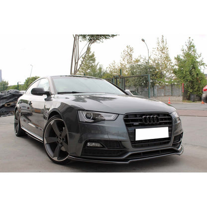 🔥AUDI A5 B8 MAX LABBRO FRONTALE PIANO NERO IN PLASTICA VUOTA / 2012–2015🔥