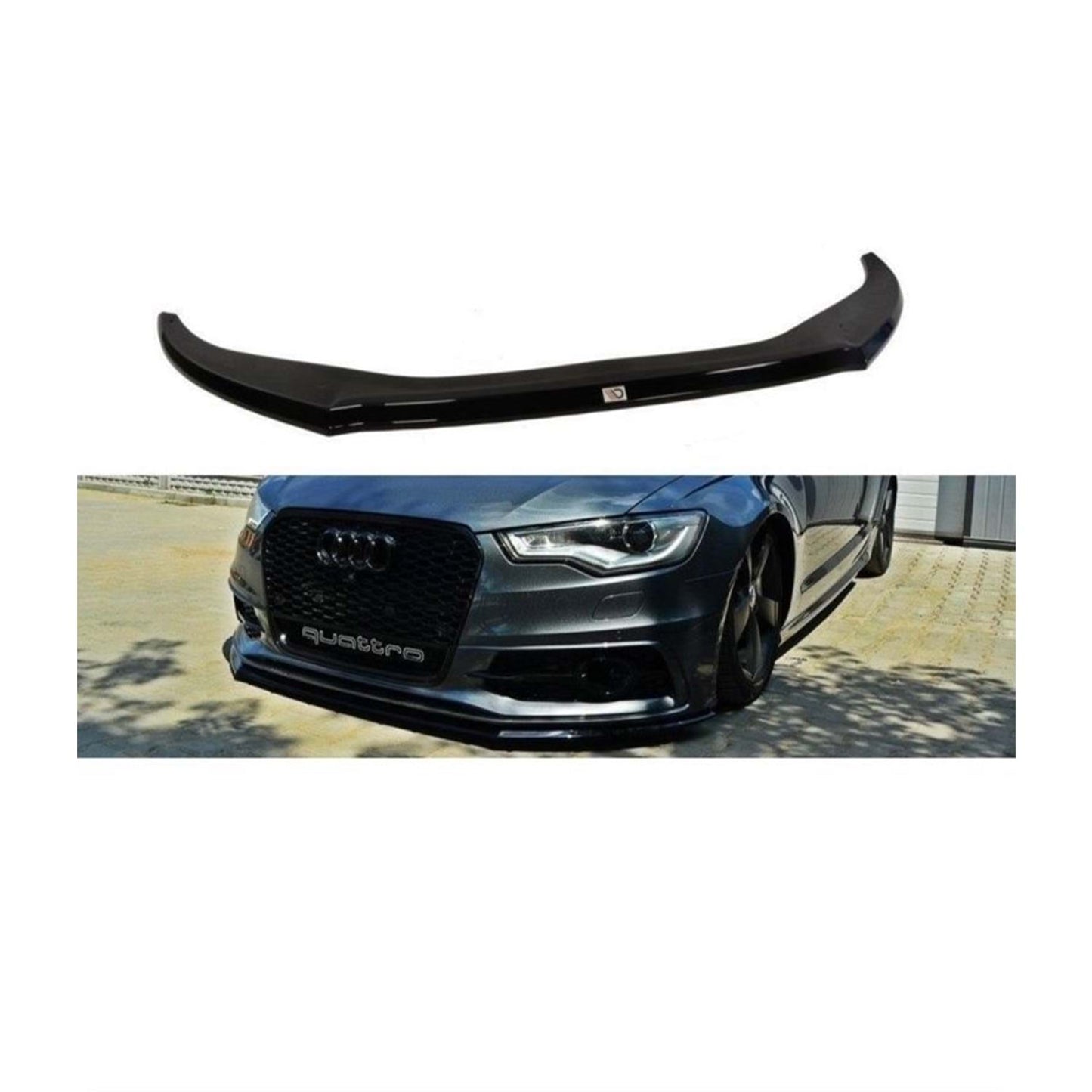 A6 C7 S6 S-Line Max V2 Labbro Anteriore Piano Nero Vuoto Plastica 2011-2018