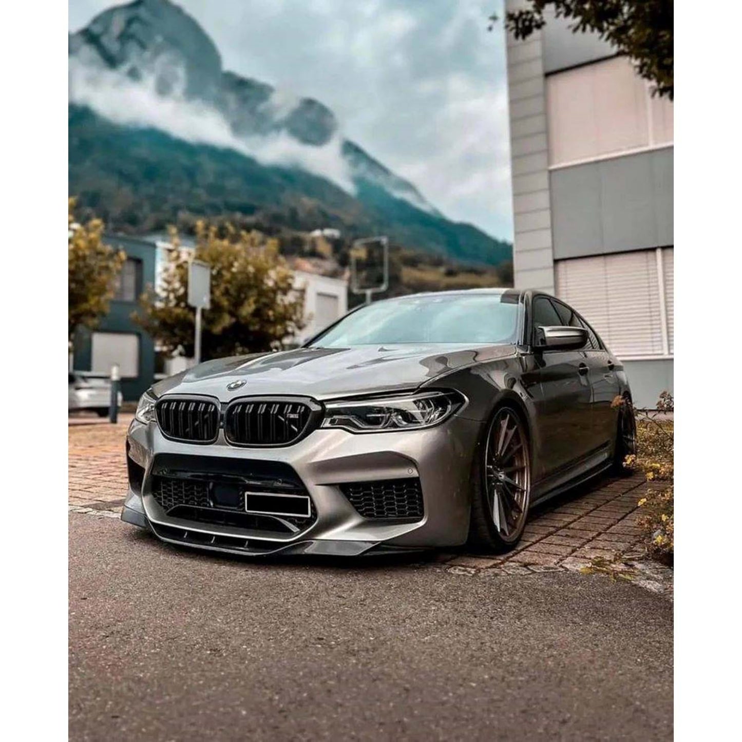 G30 F90 M5 Labbro Anteriore Piano Nero Vuoto Plastica / 2017 - 2020