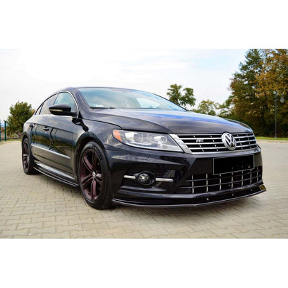 🔥PASSAT CC R-LINE MAX LIP ANTERIORE PIANO NERO IN PLASTICA VACUUM / 2008–2011🔥