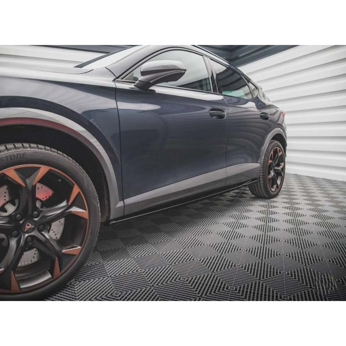Cupra Formentor Max Gonna Laterale Labbro Inferiore Piano Nero Vacuum Plastica 2021