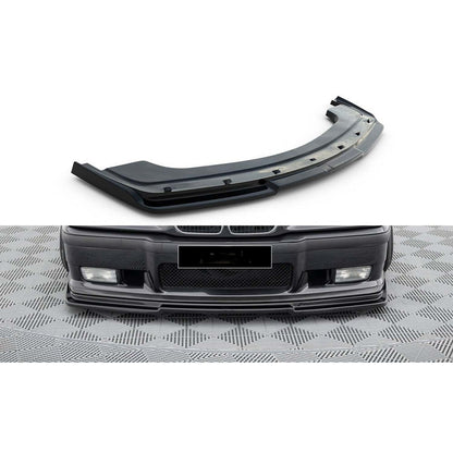 🔥LIP ANTERIORE ADATTO PER BMW E36 PIANO NERO IN PLASTICA VUOTA / 1990–2000🔥