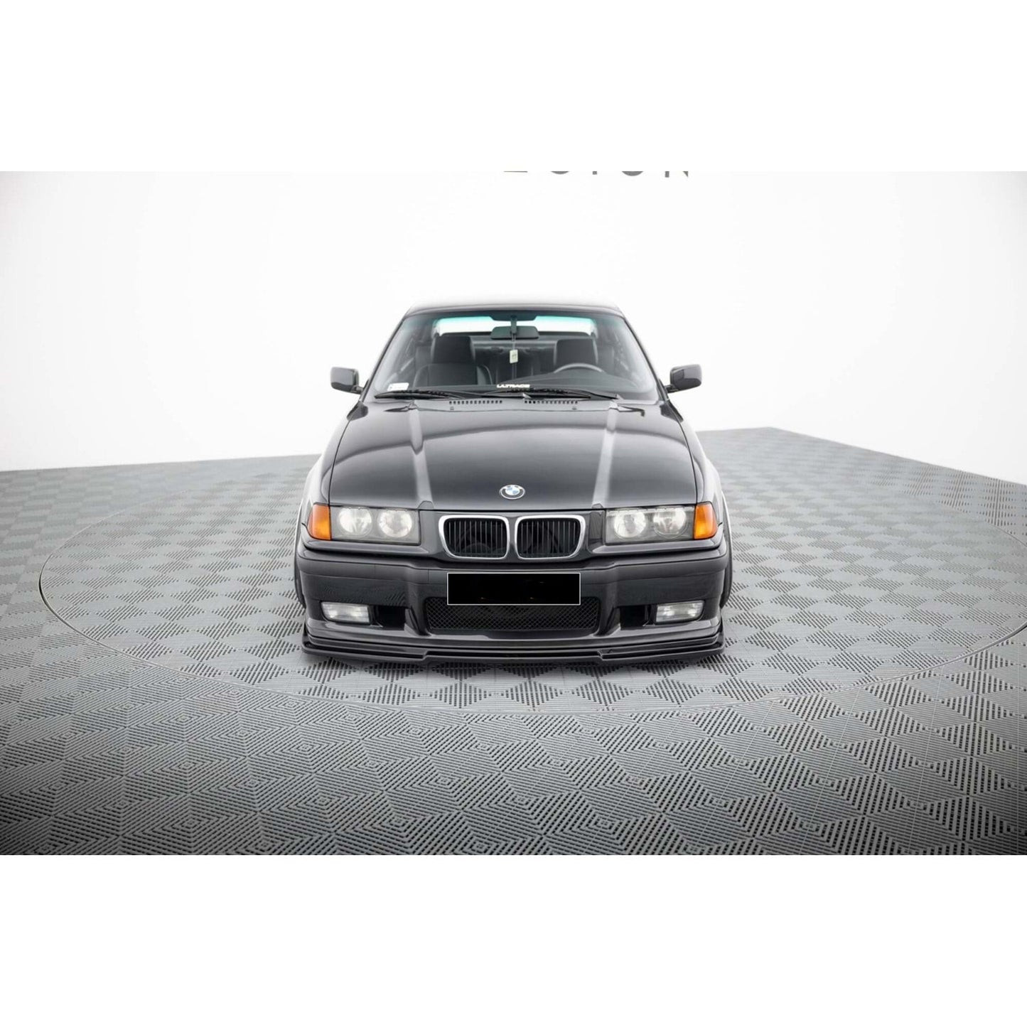 🔥LIP ANTERIORE ADATTO PER BMW E36 PIANO NERO IN PLASTICA VUOTA / 1990–2000🔥