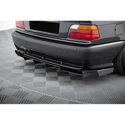 E36 M3 MAX Style Splitter Diffusore Posteriore Nero Opaco Vuoto Plastica 1990-2000