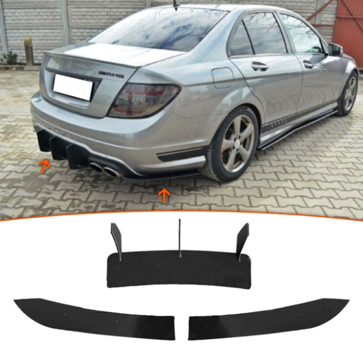 ART.7452  SPLITTER POSTERIORI  MERCEDES CLASSE C W204 2007 - 2014