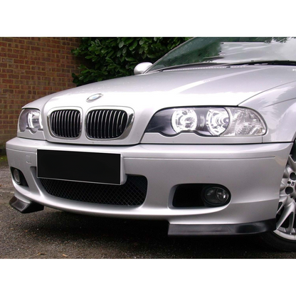 BMW E46 M Technic Front Flaps Piano Black Vacuum Plastic / 1997 - 2003