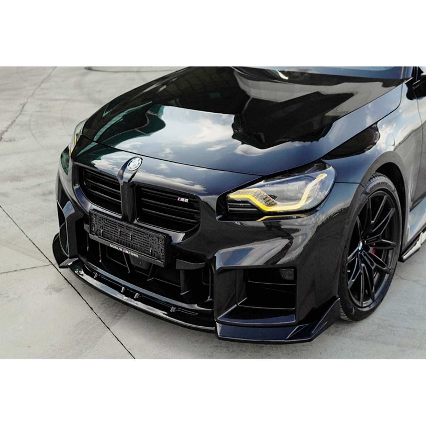 💕ART.9936 SPLITTER  BMW 2 G87 M2 2023+NERO LUCIDO 💕