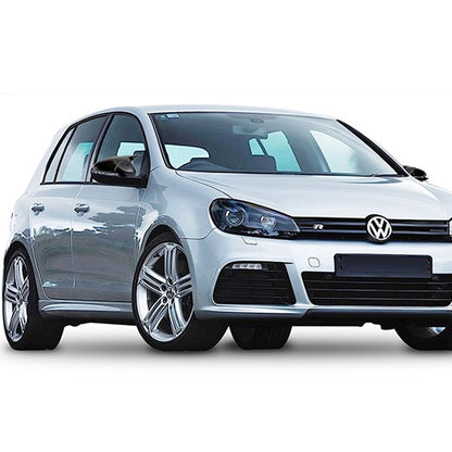 0778🔥CALOTTE SPECCHI ADATTO PER VW GOLF 6 NERO LUCIDO ADESIVE🔥