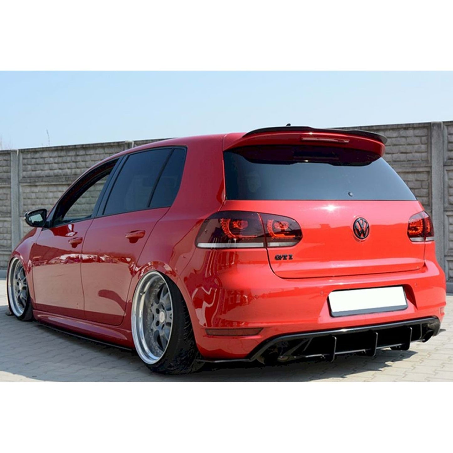 Golf 6 R GTI Max Tappo tetto posteriore Spoiler Piano Nero Aspirapolvere Plastica 08-12