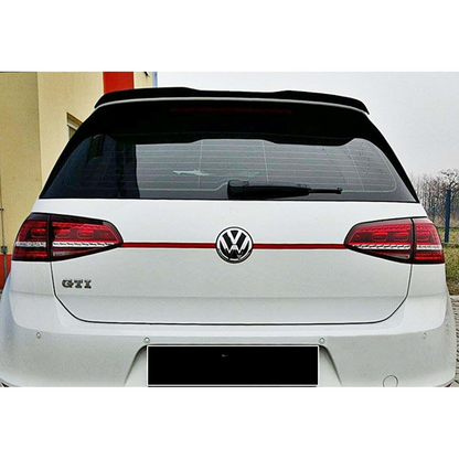 Golf 7 R/R-Line/GTI Max V2 Tappo posteriore Spoiler Piano Nero Vuoto Plastica 12-19