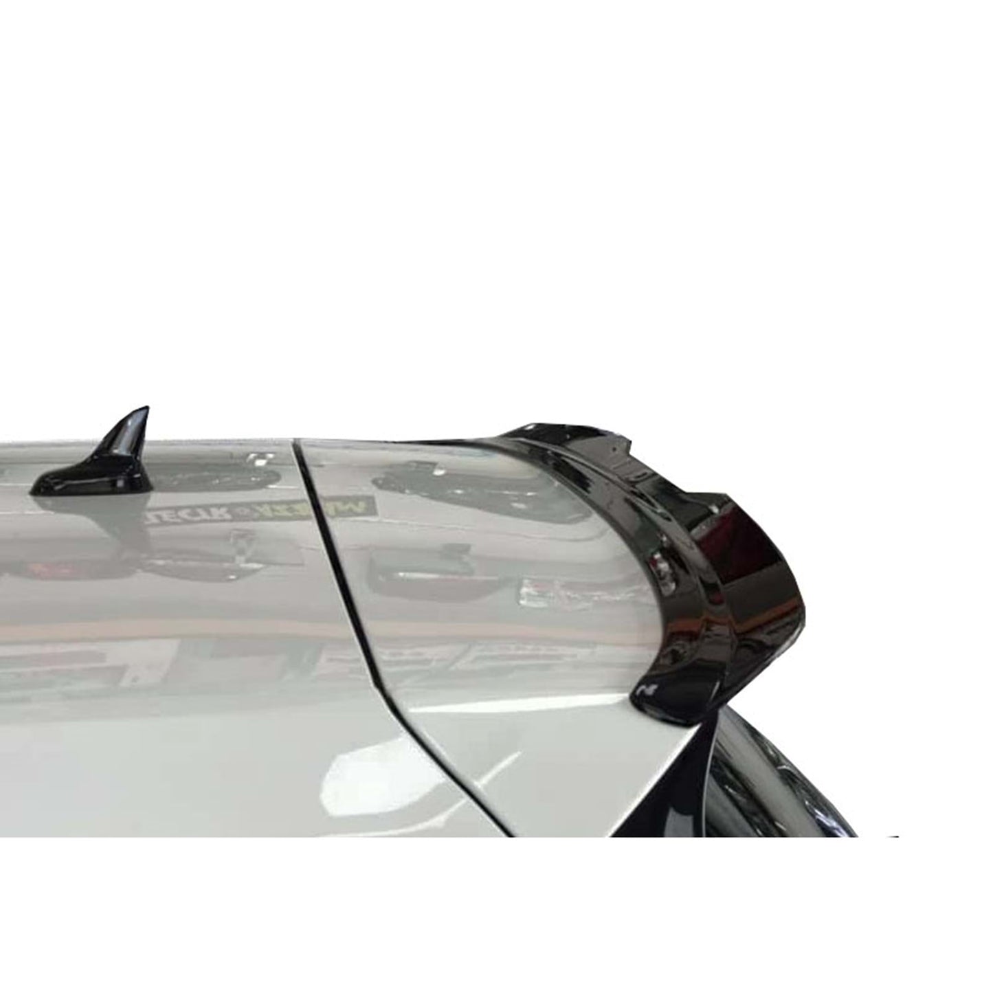 Golf 7 R/R-Line/GTI Max V2 Tappo posteriore Spoiler Piano Nero Vuoto Plastica 12-19