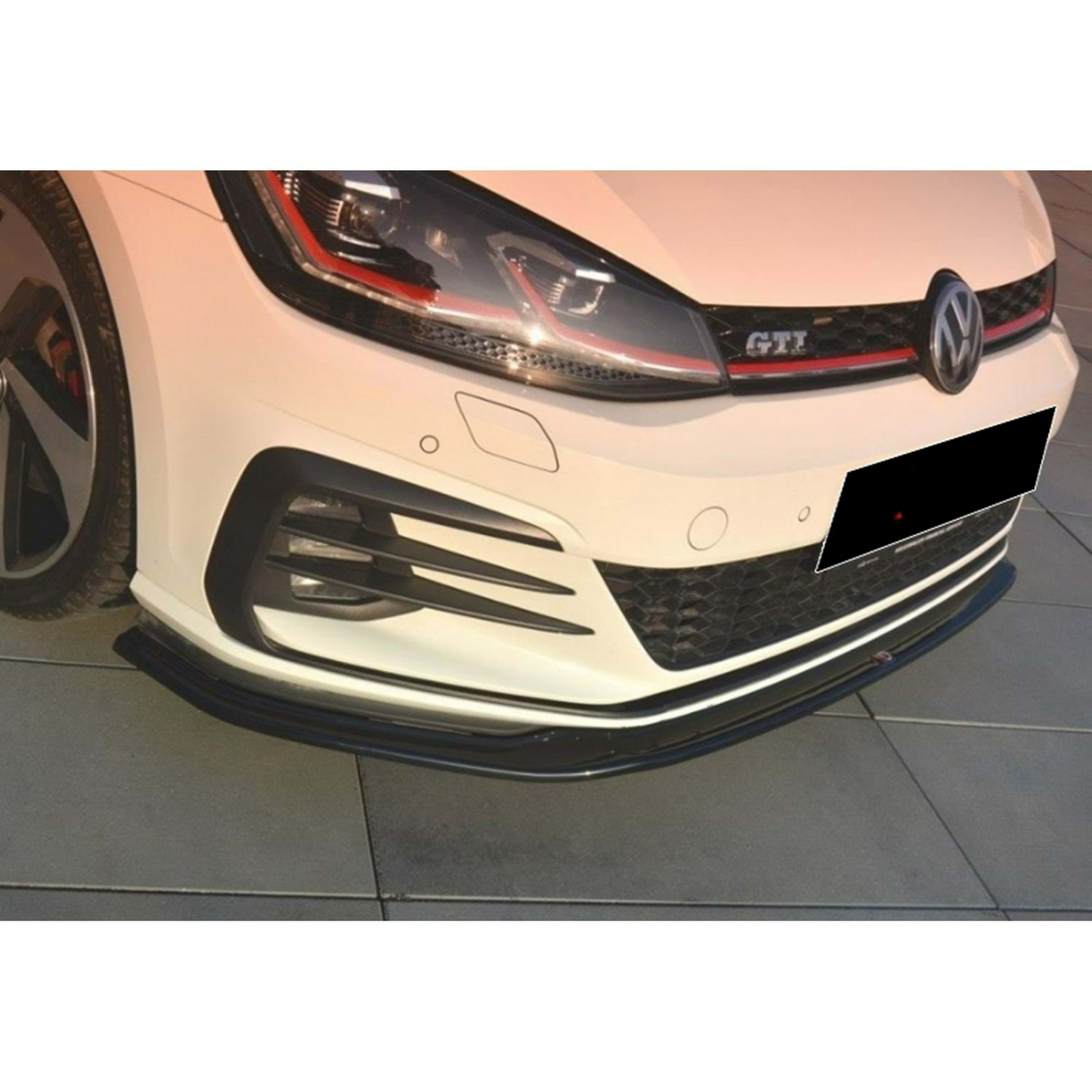 Golf 7 FL GTI Max V2 Labbro Anteriore Piano Nero Vuoto Plastica 2017-2019