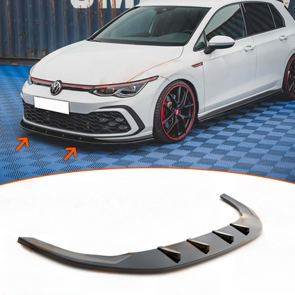 Golf 8 GTI Max V1 Labbro Anteriore Piano Nero Vuoto Plastica / 2020 - in poi