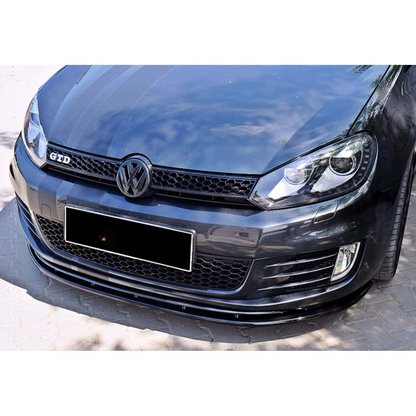 Golf 6 GTI Max V2 Labbro Anteriore Piano Nero Vuoto Plastica 08-12