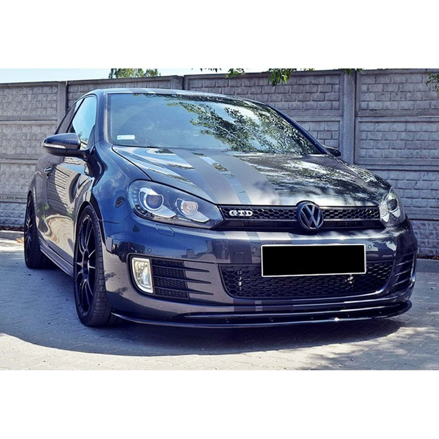 Golf 6 GTI Max V2 Labbro Anteriore Piano Nero Vuoto Plastica 08-12