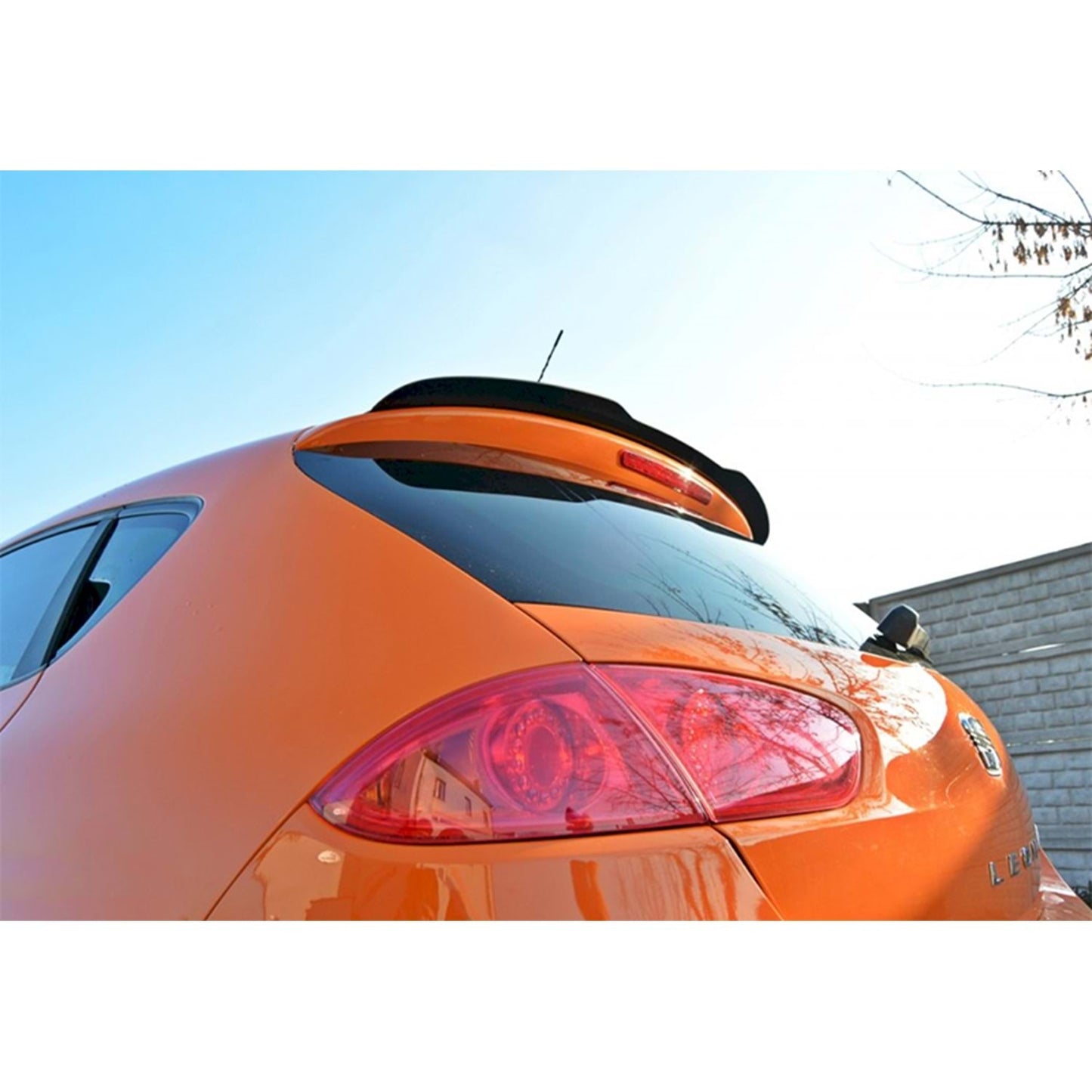 Leon Mk2 FL Cupra Max Cap Spoiler Pianoforte Nero Vuoto Plastica / 2009-2012