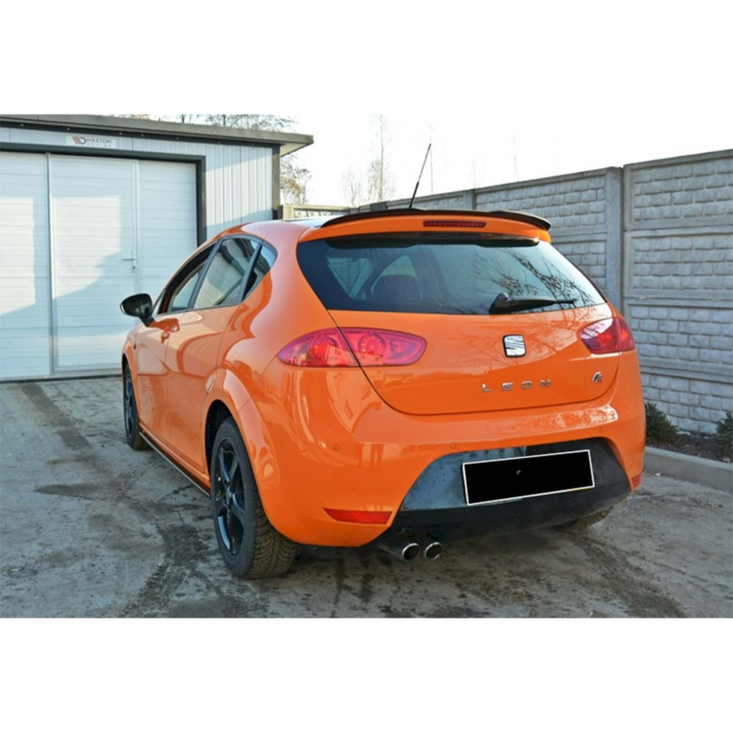 Leon Mk2 FL Cupra Max Cap Spoiler Pianoforte Nero Vuoto Plastica / 2009-2012
