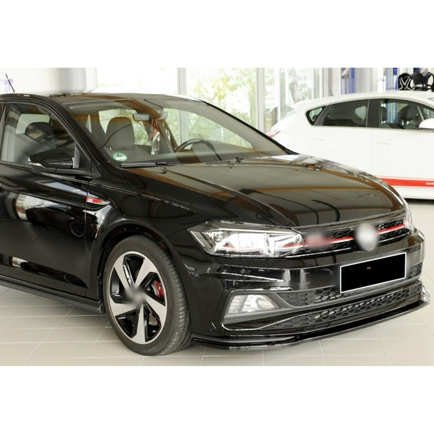 Polo Mk6 GTI Rieger Max Labbro Anteriore Piano Nero Vuoto Plastica 2018