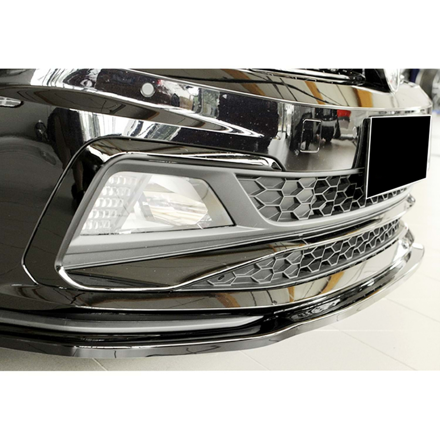 Polo Mk6 GTI Rieger Max Labbro Anteriore Piano Nero Vuoto Plastica 2018