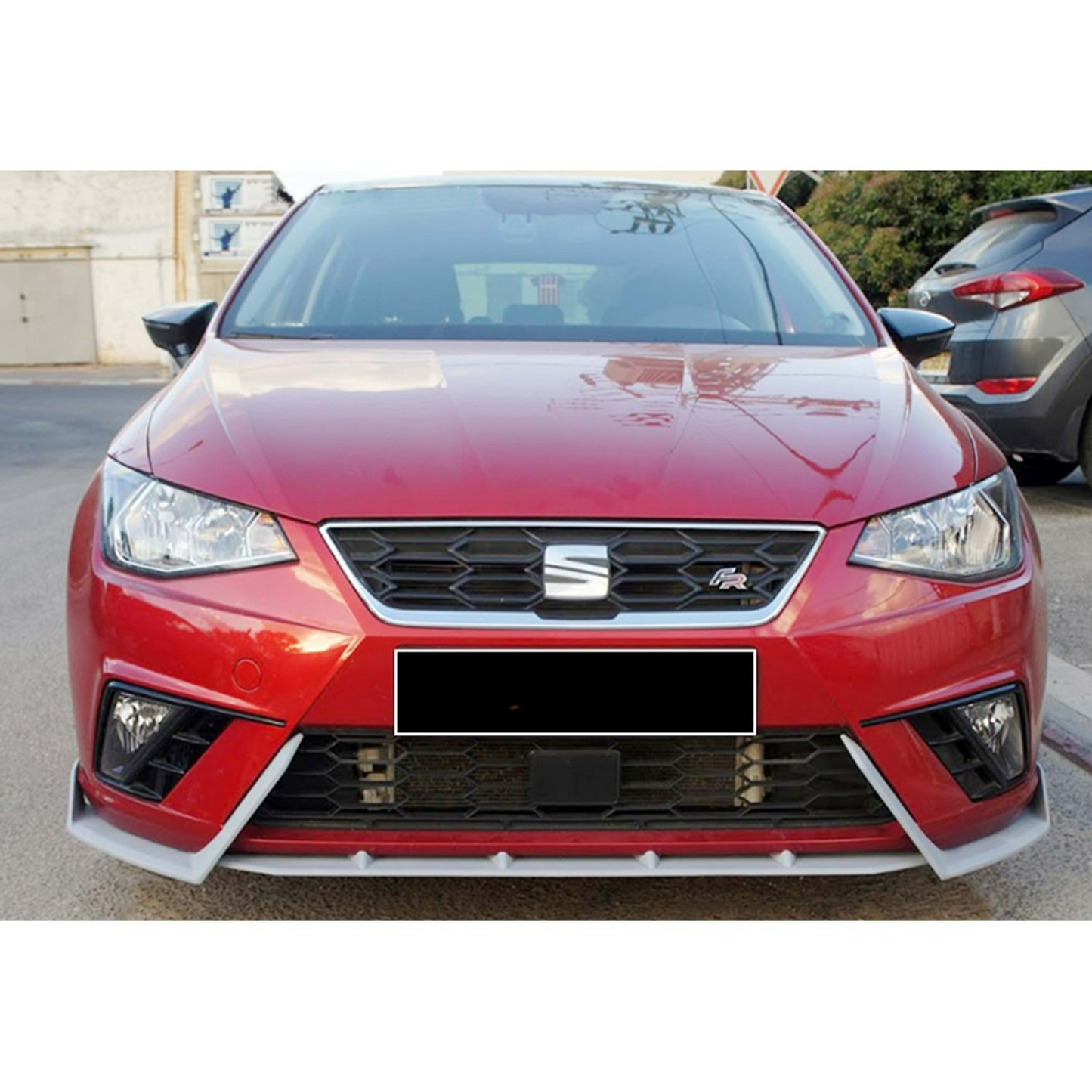 ibiza Mk5 Lenz 3 Pezzi Labbro Anteriore Piano Nero Vuoto Plastica 2017-in su