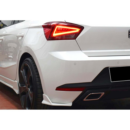 ibiza Mk5 Lenz Paraurti posteriore Flap Piano Nero Aspirapolvere Plastica 2017-in poi