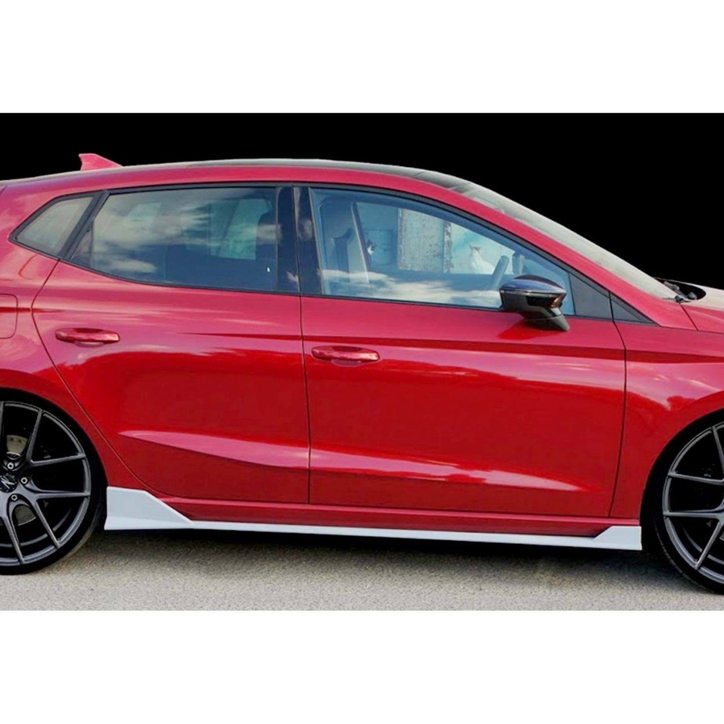 Ibiza Mk5 Lenz Minigonne laterali Piano Nero Vacuum Plastic / 2017