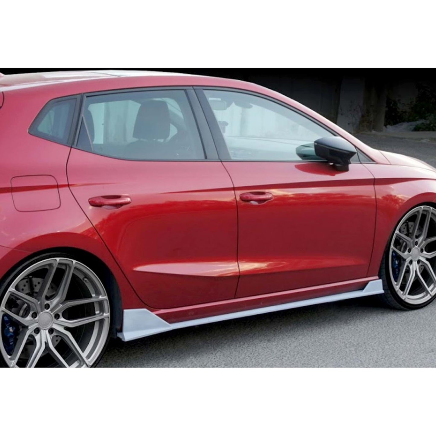 Ibiza Mk5 Lenz Minigonne laterali Piano Nero Vacuum Plastic / 2017