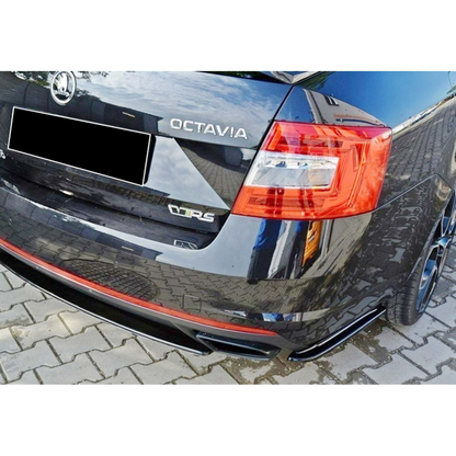 Octavia Mk3 RS Max Alette Posteriori Pianoforte Nero Vuoto Plastica / 2012-2020