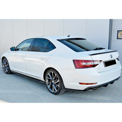 Superb MK3 Max Spoiler Tetto Posteriore Pianoforte Nero Vuoto Plastica 2015 up