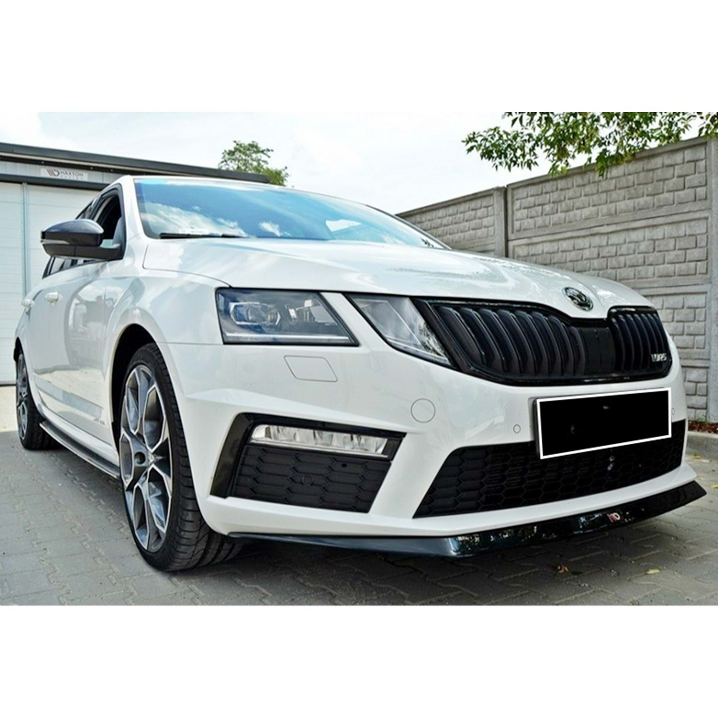 Octavia MK3 VRS Labbro Frontale Piano Nero Aspirapolvere Plastica 13-17