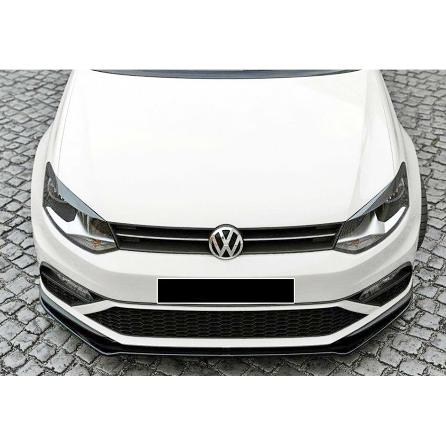 🔥POLO MK5 GTI MAX V2 FRONT LIP PIANO BLACK IN VACUUM PLASTIC / 2014–2017🔥