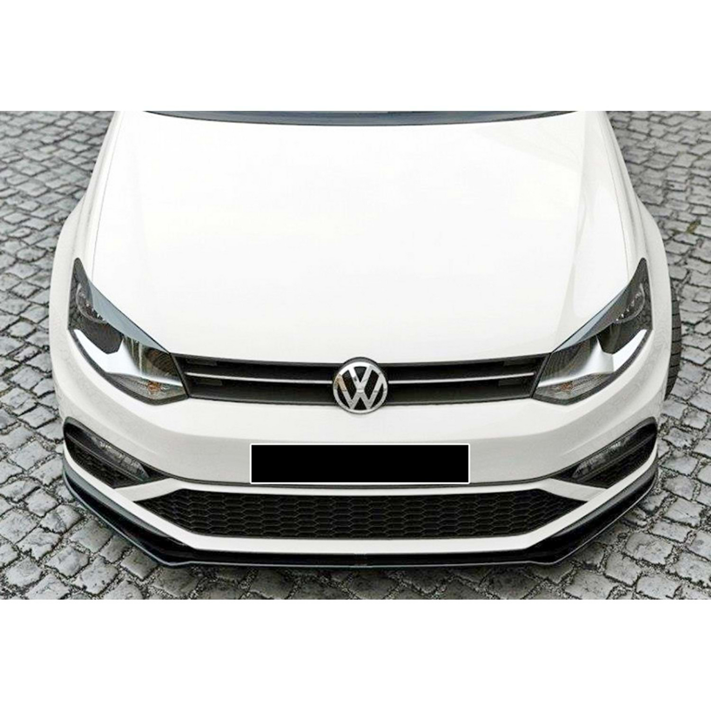 VW Polo Mk5 FL GTI Max V2 Labbro Anteriore Piano Nero Vuoto Plastica 2014-2017