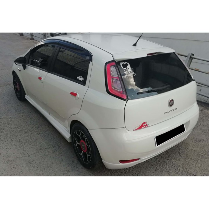 💕ART. 0268 SPOILER FIAT PUNTO PUNTO EVO 2009-2018 NERO LUCIDO 💕