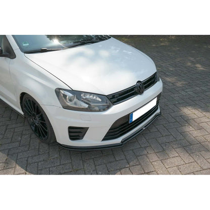 Polo Mk5 WRC Max Front Lip Piano Black Vacuum Plastic / 2009-2017