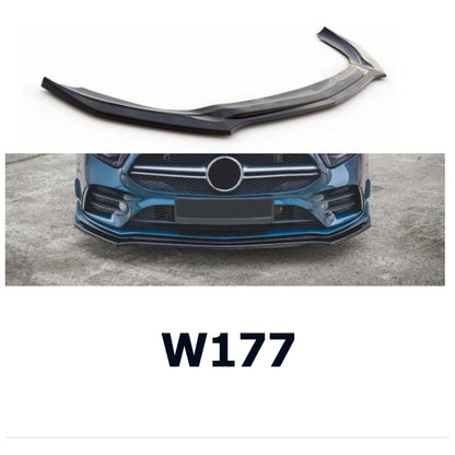 🔥MERCEDES W177 MAX V2 LABBRO ANTERIORE PIANO NERO IN PLASTICA VUOTA / 2018🔥