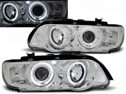 FARI ANGEL EYES CHROME per BMW X5 E53 09.99-10.03