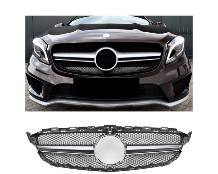 😍ART.6748 Griglia Sport Adatta Per Mercedes X156 GLA 45😍