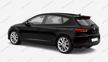 🔥SPOILER TETTO PER SEAT LEON 5F 5 PORTE POSTERIORE IN ABS -🔥